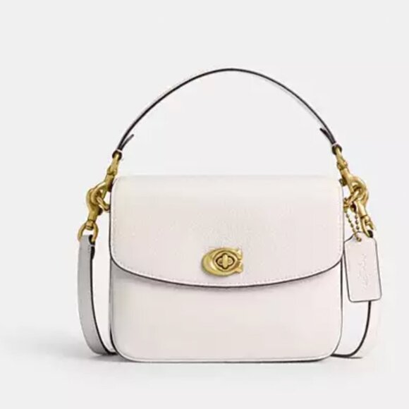 Coach Cassie 19 Crossbody Bag Chalk Leather Brass CV437 - Picture 10 of 10